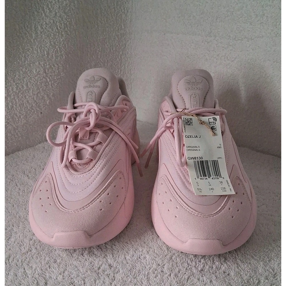 adidas Ozelia J Clear Pink Big Kids Sz 5-1/2 Girls Youth Running Sneakers GW8130